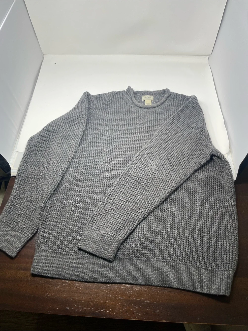 L.L. Bean Men's Heather Gray Crewneck Sweater